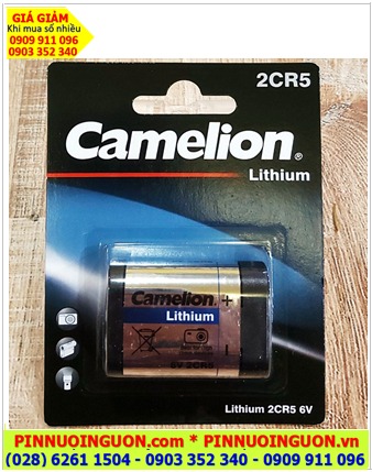 Camelion 2CR5, Pin 2CR5; Pin 6v lithium Camelion 2CR5 chính hãng (MẪU MỚI) /Loại vỉ 1viên